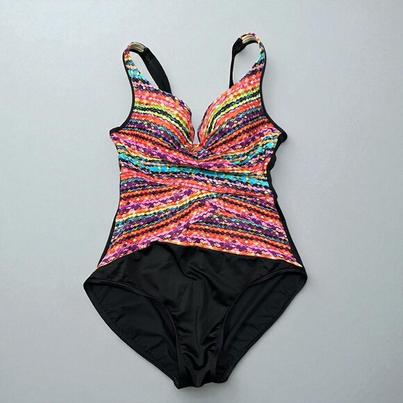 Miraclesuit Night Lights Escape One-Piece Tummy Control Swimsuit 10 - Picture 1 of 7